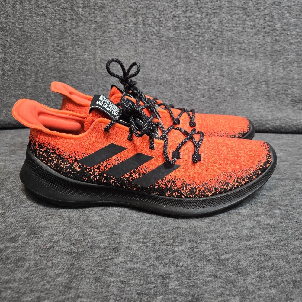 Adidas Sensebounce + Running Sneakers Shoes‎ Mens 12 Active Orange Black G27233